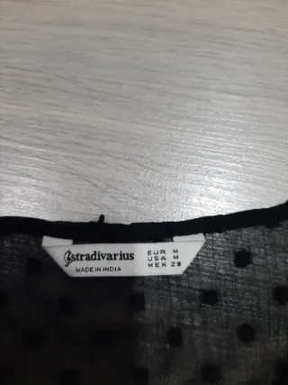 Vestido negro Stradivarius Talla M