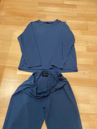 Pijama azul calentito