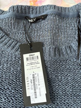 Jersey ONLY gris talla M