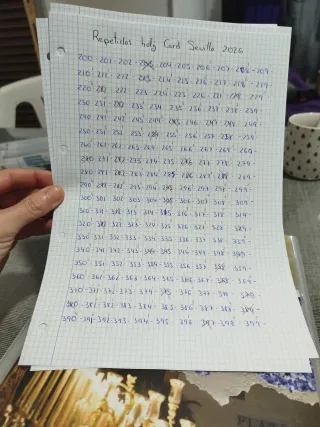 Repetidos! Cromos Holy Card Sevilla 2026