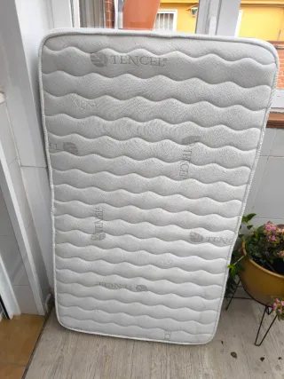 2 Colchónes cuna/infantil Tencel 140X80 y barrera