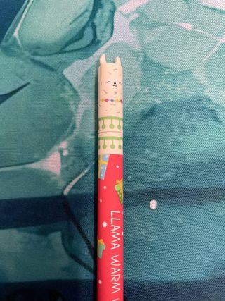 Set 4 penne cancellabili tema natalizio