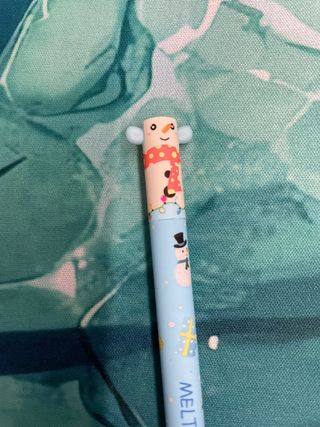 Set 4 penne cancellabili tema natalizio