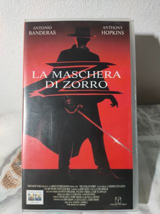 La maschera di Zorro Banderas Hopkins Cassetta VHS