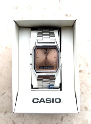 Reloj Casio Analógico Plateado