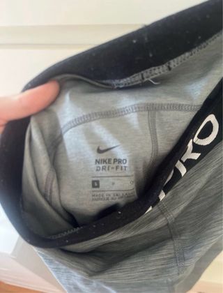 Mallas Nike Pro Grises