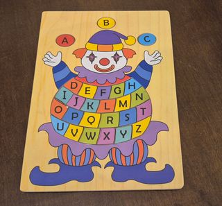 Juegos de madera: Reloj y Abecedario