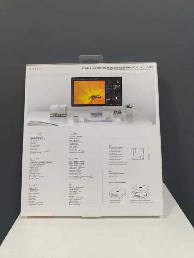 Soporte Satechi Mac Mini/Studio con NVMe