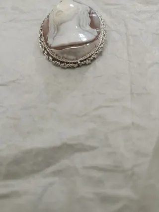 Spilla Cameo 45mm Volto Gesù Argento 925