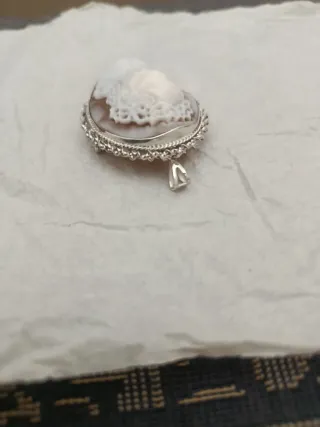 Spilla Cameo 45mm Volto Gesù Argento 925