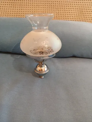 Apliqué de pared con pantalla de cristal