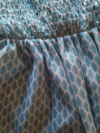 Top azul estampado T.11-12