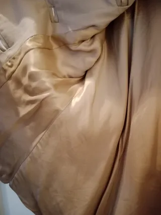 Chaqueta Zara Beige Doble Botonadura