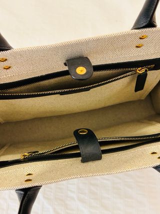 Bolso Tote Versace Beige y Dorado Original