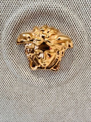 Bolso Tote Versace Beige y Dorado Original