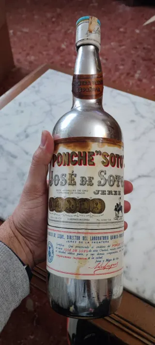 Botella Ponche Soto José de Soto Jerez