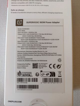 Caricabatterie originale OnePlus SUPERVOOC 160W