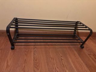 Espejo de forja con zapatero