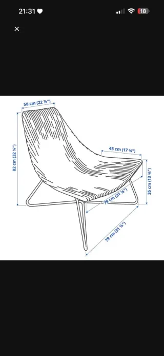 Silla exterior ratán y metal