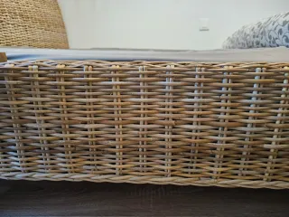 Estructura Cama Rattan Auténtico