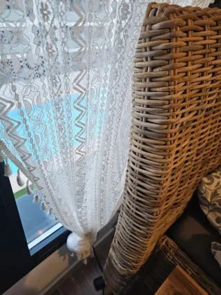 Estructura Cama Rattan Auténtico