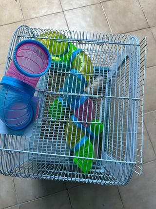 Jaula Hámster Completa + Kits Tubos