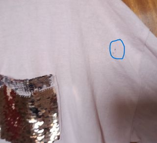 Camiseta Springfield Rosa Lentejuelas T. L (Tara)