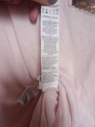 Camiseta Springfield Rosa Lentejuelas T. L (Tara)