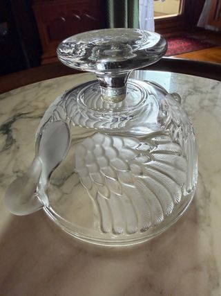 Frutero de cristal con pie