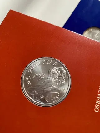 Monedas 2000 Pesetas plata año 1994,1996 y 1999