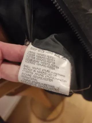 Cazadora 73% PVC Negra/Gris