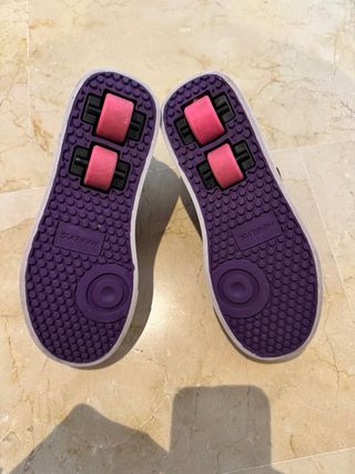 Zapatillas Heelys Ruedas Talla 35 Moradas