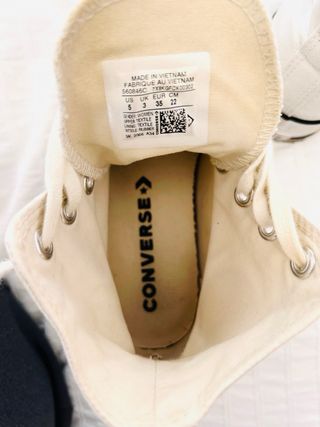 Converse plataforma blancas