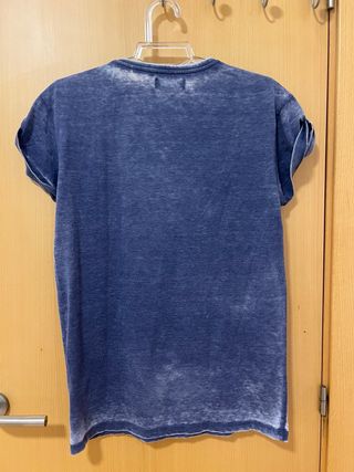 Camiseta azul Bershka