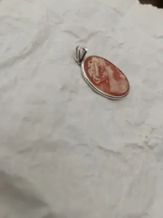 Cameo 25mm con montatura in argento 925