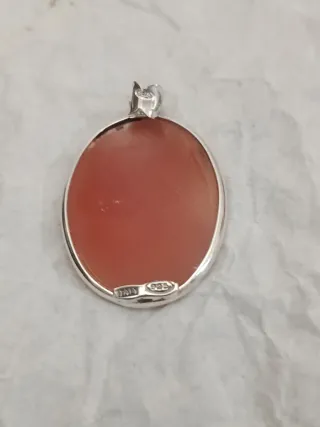 Cameo 25mm con montatura in argento 925