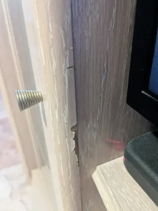 Mueble de salón modular madera y cristal