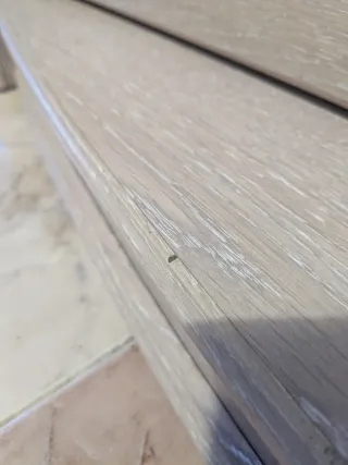 Mueble de salón modular madera y cristal