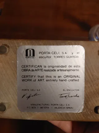 Paloma de la Paz de coleccionista del autor Torres