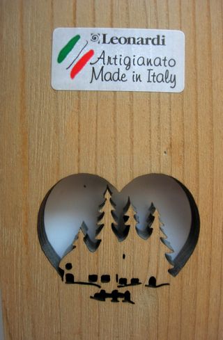 Termometro da parete in legno