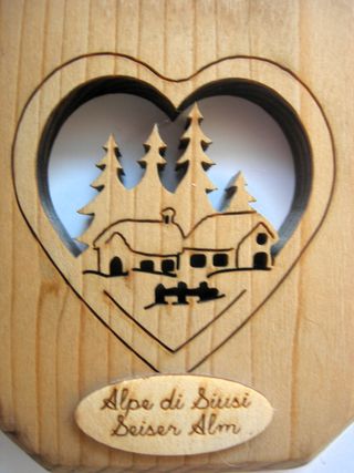 Termometro da parete in legno