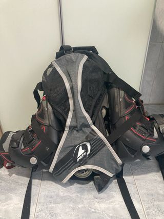 Patines en línea Fila negros y rojos