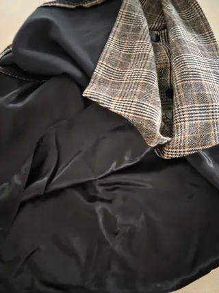 Falda Sandro Lana Cuadros Talla 38