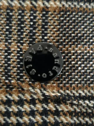 Falda Sandro Lana Cuadros Talla 38