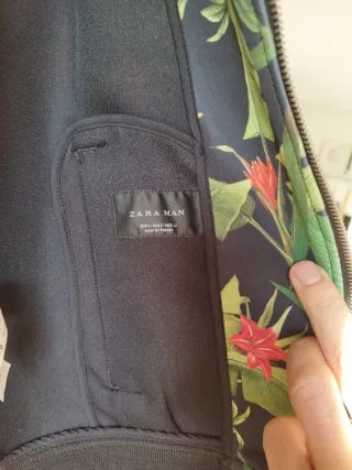 Casaco Zara Estampado Tropical