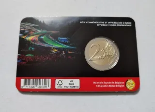 Moneda 2€ Bélgica 2025 en coincard Circuito Spa.