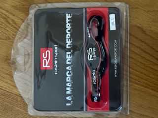 Pulsera Roslain Sport Silicona Negra Roja