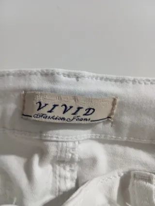 Pantalón vaquero blanco YJVIJD
