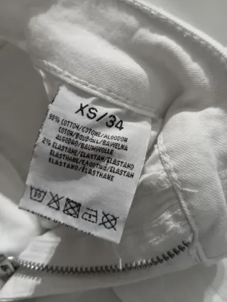 Pantalón vaquero blanco YJVIJD