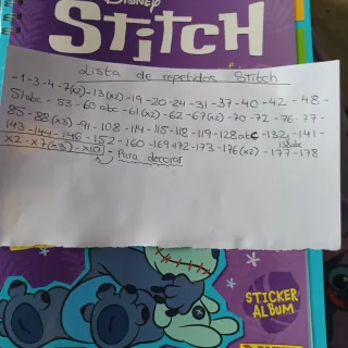 Cromos Stitch - Venta o Cambio